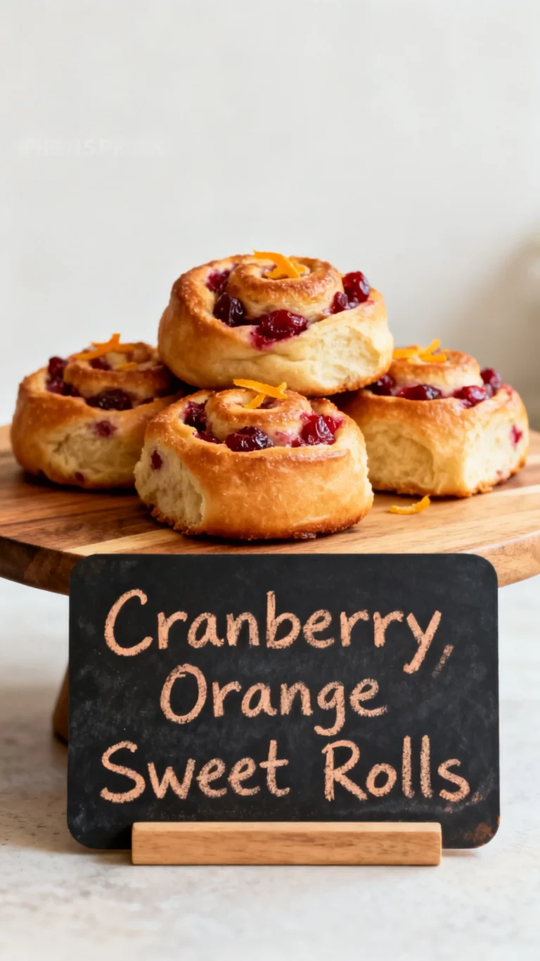 Cranberry Orange Sweet Rolls Recipe