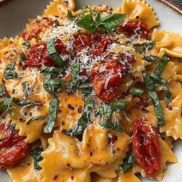 Creamy Tuscan Slow Roasted Tomato Pasta Recipe