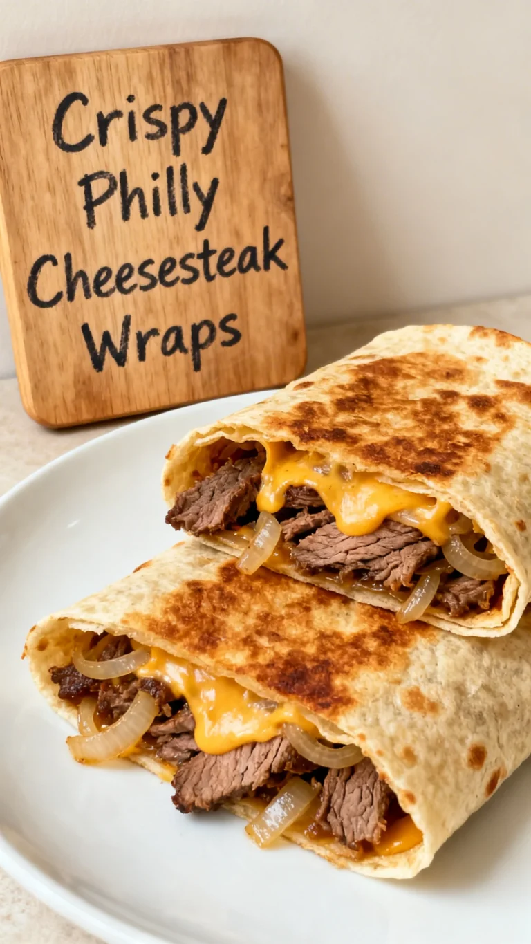 Crispy Philly Cheesesteak Grilled Wraps Recipe