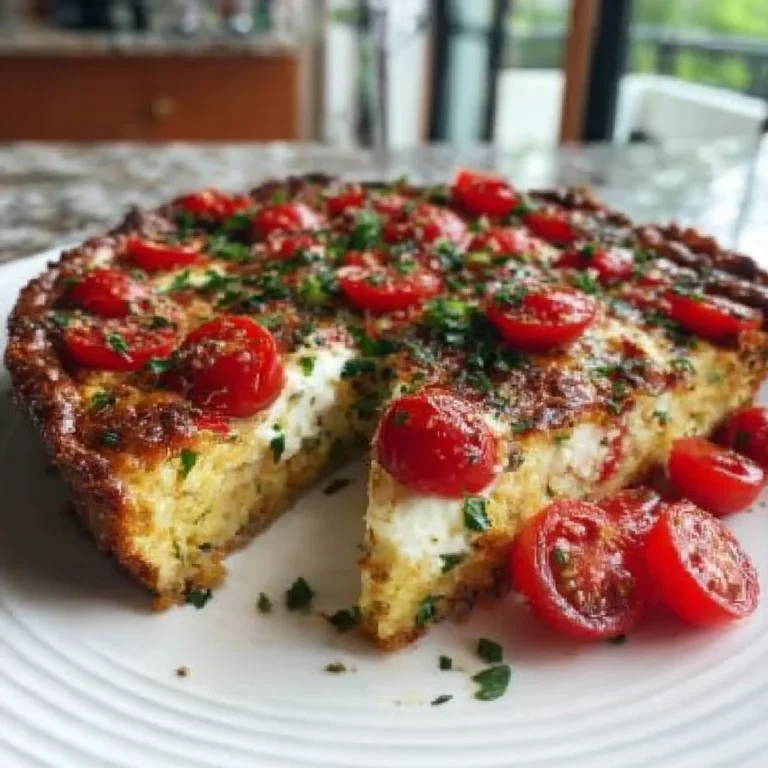Irresistible Crustless Caprese Quiche Salad Recipe