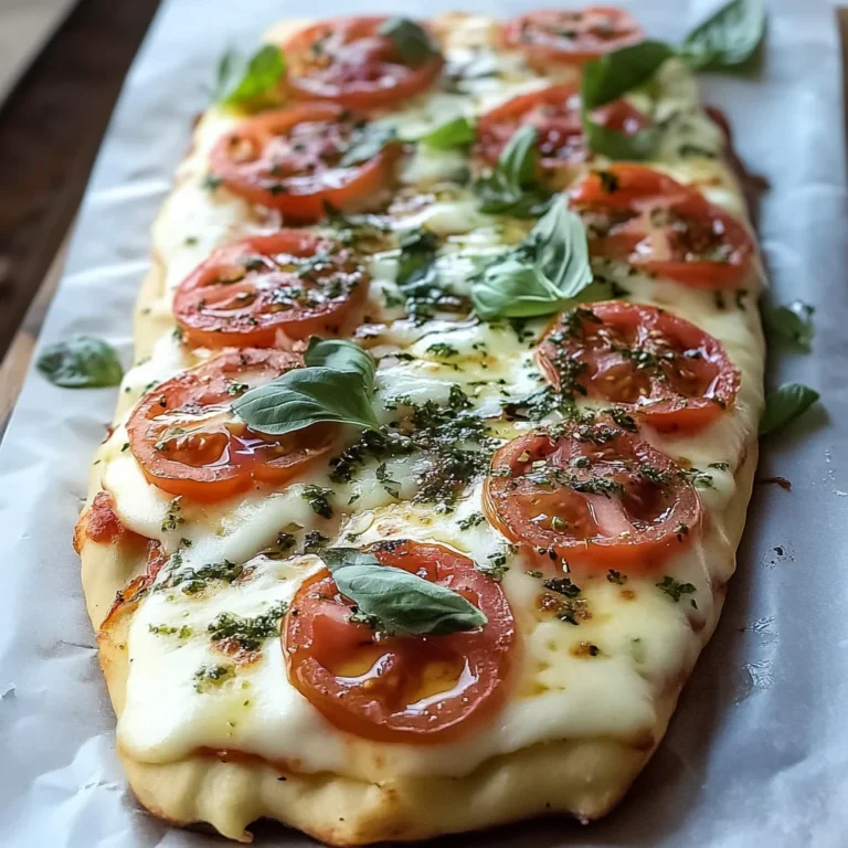 Delicious Margherita Flatbread Pizza Recipe