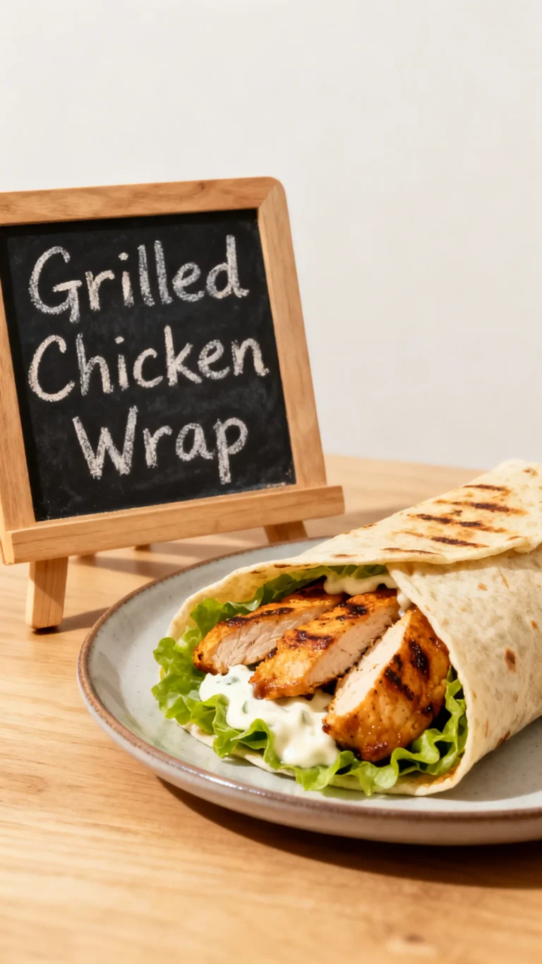 Grilled Chicken Wrap with Chipotle Mayo Recipe