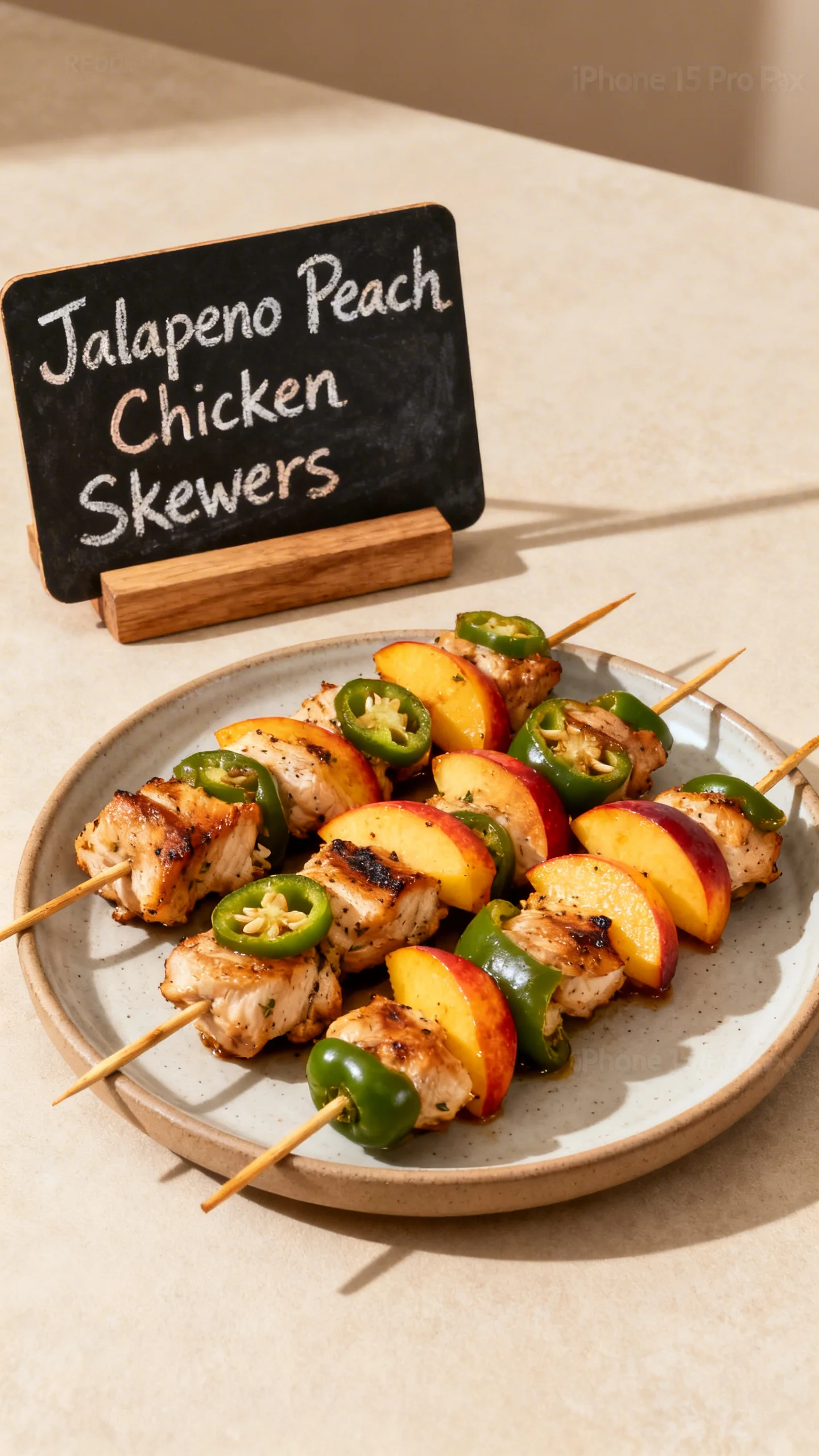 Jalapeno Peach Chicken Skewers step by step