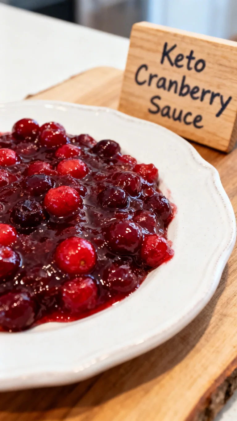 Keto Cranberry Sauce Recipe