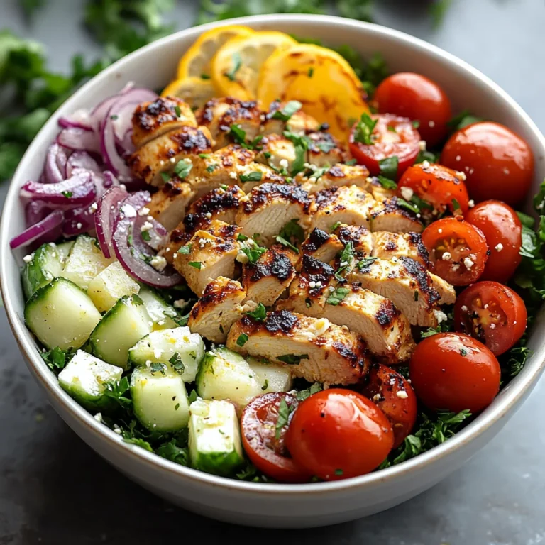 Low-Carb Greek Chicken Bowls Recipe