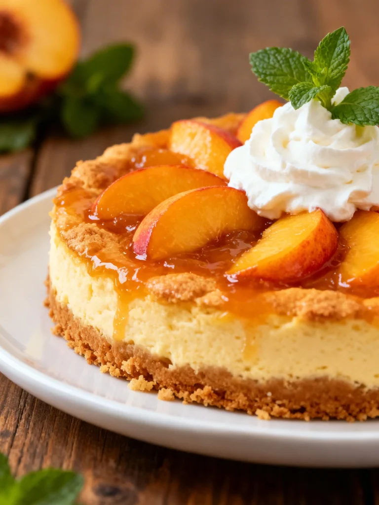 Peach Cobbler Cheesecake Recipe