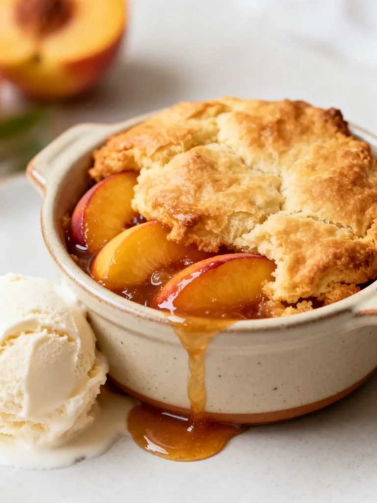 Peach Cobbler for Two Easy Recipe