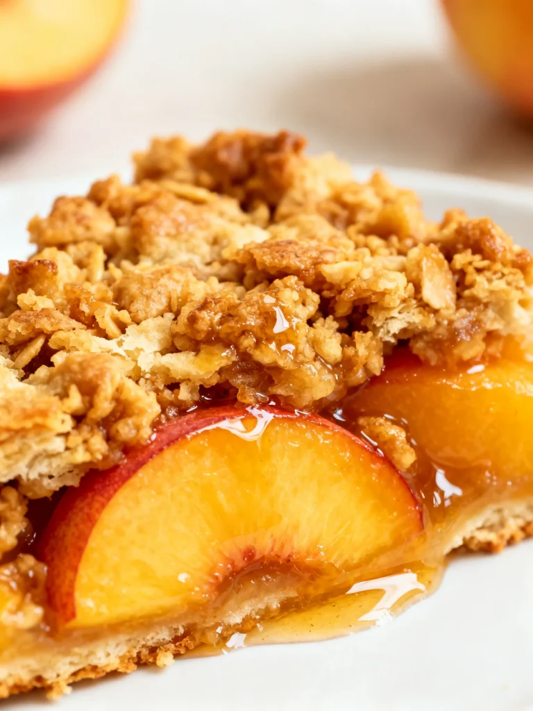 Peach Crisp With Canned Peaches Recipe