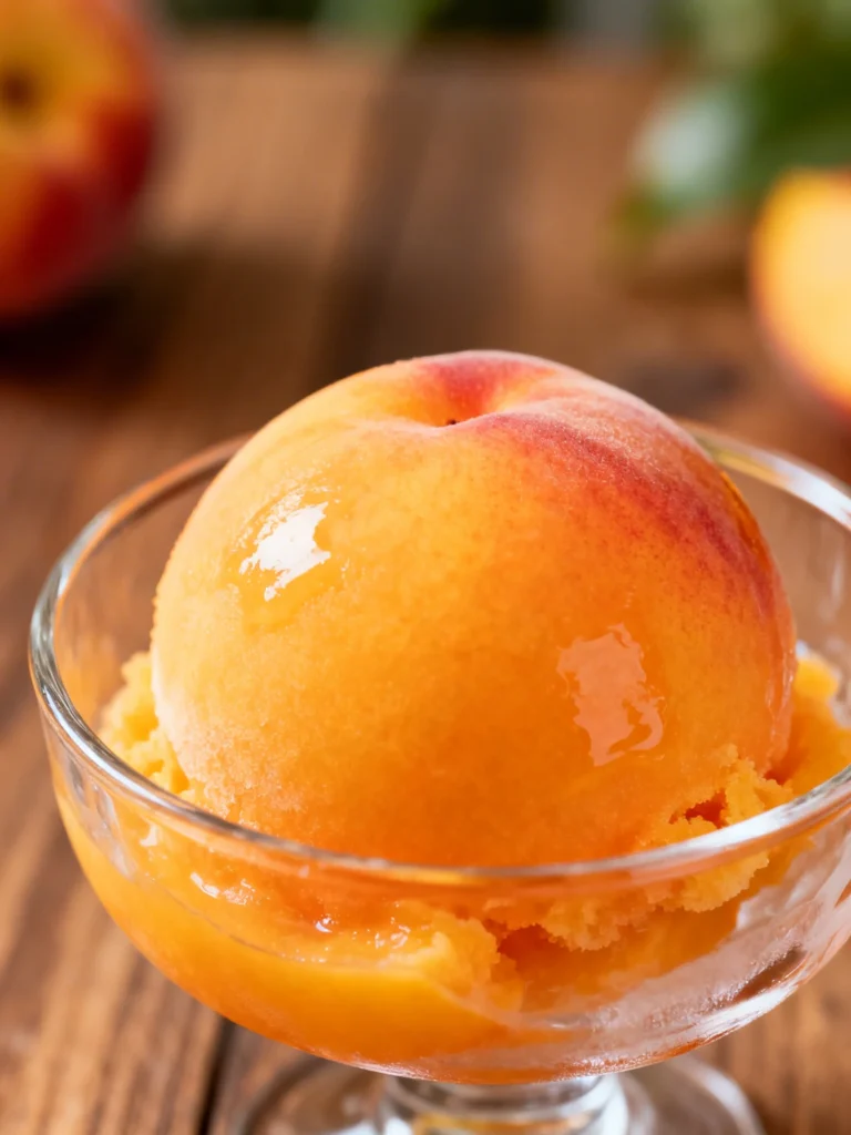 Peach Sorbet Recipe