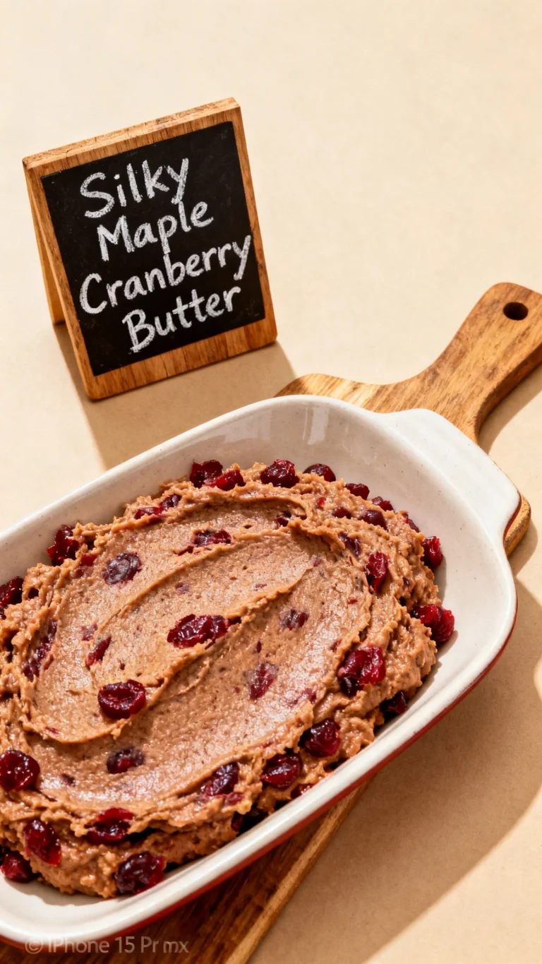 Maple Cranberry Butter in 15 Minutes Easy Recipe