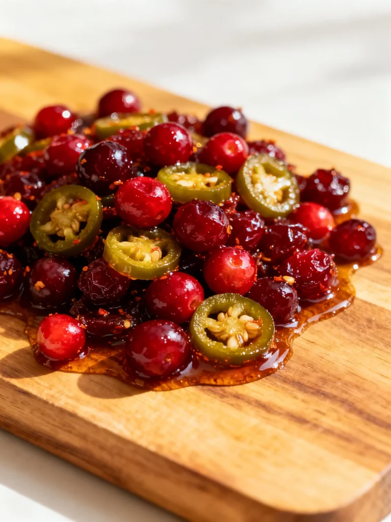 Sweet & Spicy Cranberry Jalapeño Cowboy Candy Recipe