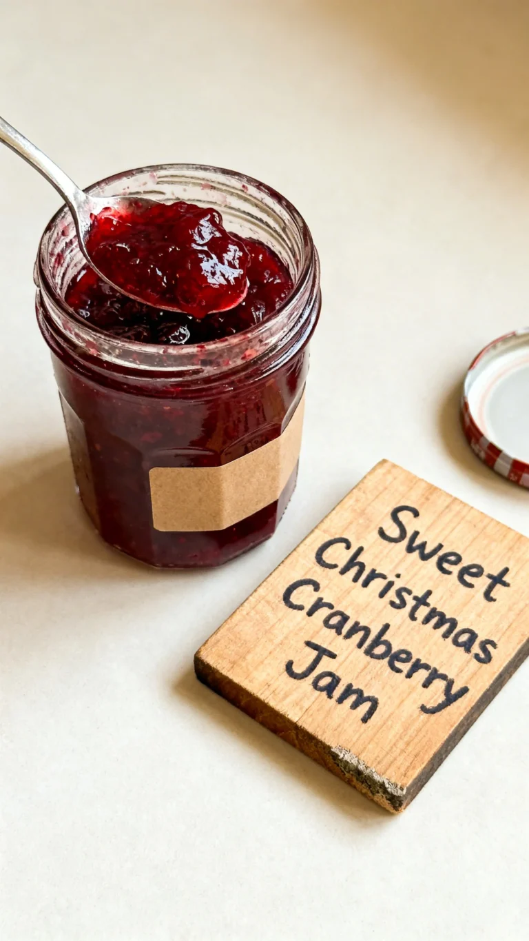Sweet Christmas Cranberry Jam Recipe
