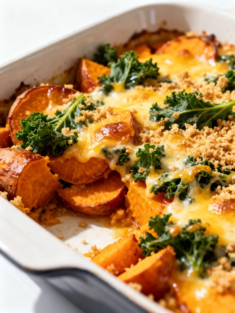 Sweet Potato Kale Gratin Recipe